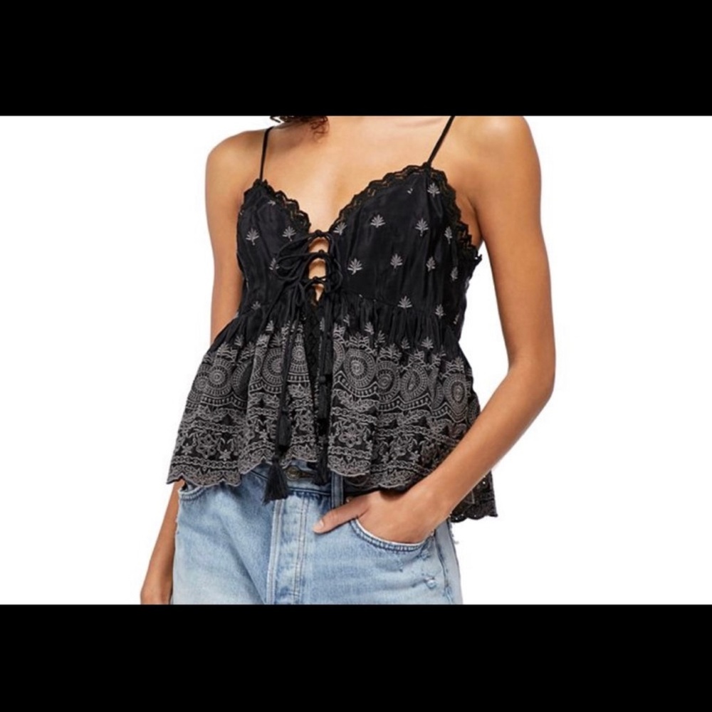 Intimately Free People Jenna embroidered cami NWT